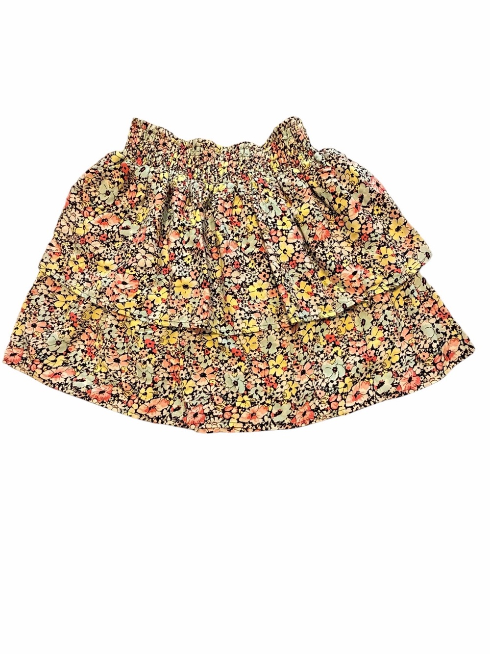 No Boundaries Floral Print skirt — Pink, Yellow, Mint, Black (008)